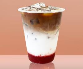 ice strawberry latte